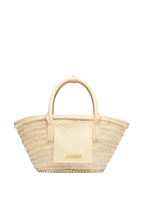 Jacquemus small Soli woven tote bag - Neutrals
