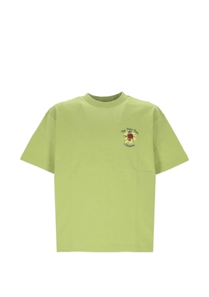 Drôle De Monsieur slogan-print T-shirt - Green