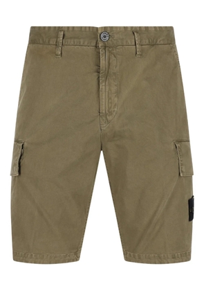 Stone Island button-fastening cargo shorts - Green