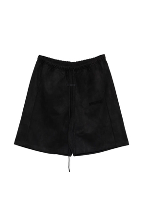 FEAR OF GOD ESSENTIALS drawstring logo shorts - Black