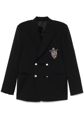 FENDI patch-detail blazer - Blue