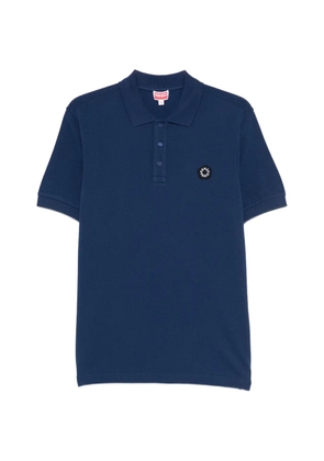 Kenzo logo-patch polo shirt - Blue