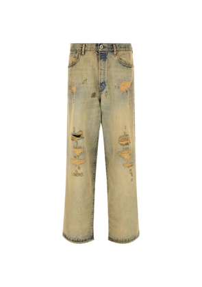 Kenzo Kuroki distressed jeans - Brown