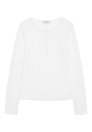 ANINE BING Pia long-sleeve T-shirt - White