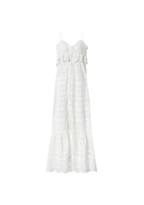 MARANT ÉTOILE lace tiered dress - White