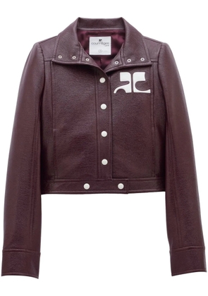 Courrèges Reedition vinyl jacket - Purple