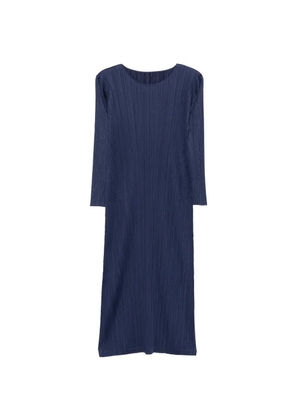 Pleats Please Issey Miyake pleated midi dress - Blue