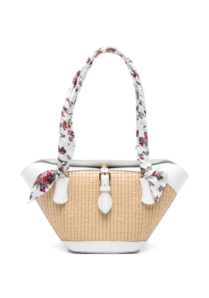 Dolce & Gabbana floral-handle tote bag - Neutrals