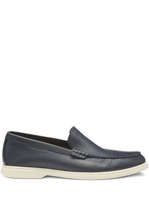 BOSS leather slip-on loafers - Blue