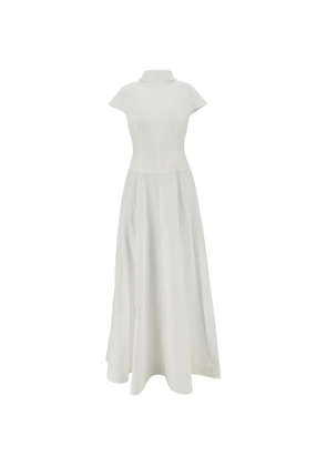 ARMARIUM high-neck maxi dress - White