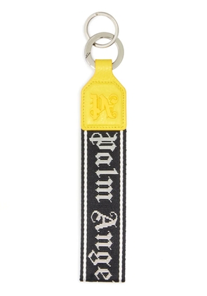 Palm Angels logo-strap keychain - Black