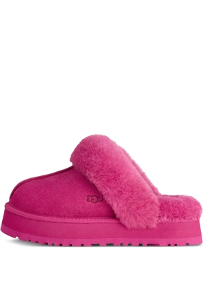UGG Disquette fur-trim slippers - Pink