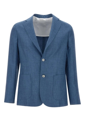 Barba single-breasted blazer - Blue
