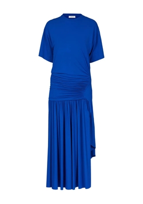 Ferragamo gathered-waist maxi dress - Blue
