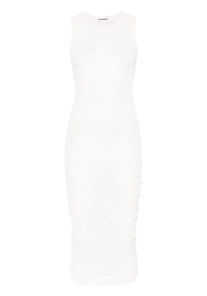 Jil Sander cotton midi dress - White