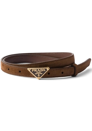 Prada suede belt - Brown
