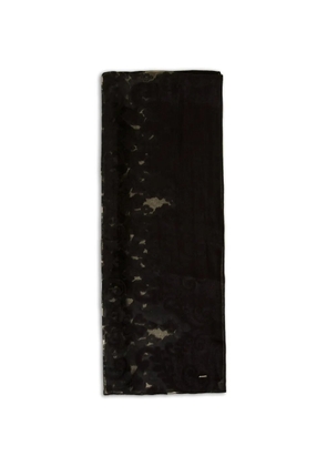 TWINSET logo-appliqué scarf - Black