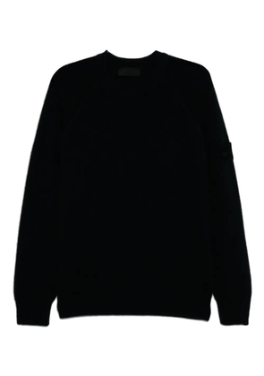 Stone Island logo-patch jumper - Blue