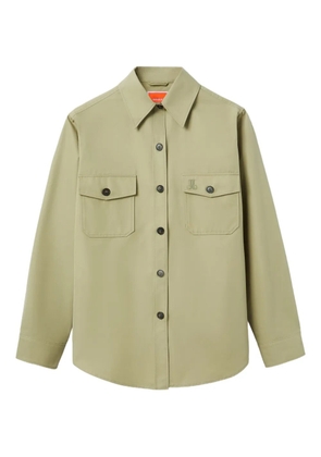 La DoubleJ embroidered cotton jacket - Green