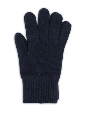 VIETTI MERCHANDISE ribbed-trim gloves - Blue