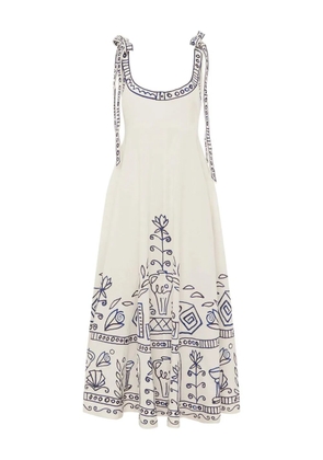 ALEMAIS Leela midi dress - Neutrals