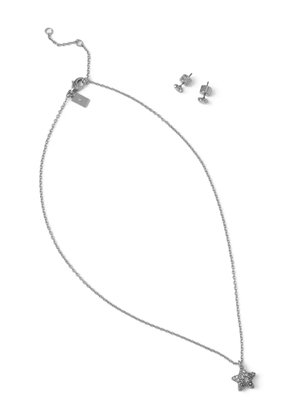 Coach star-charm necklace and earrings set - Silver