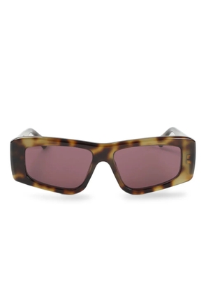 Chloé Eyewear rectangle-frame sunglasses - Brown