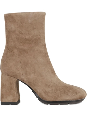 Ash 85mm zip boots - Brown