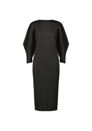 Pleats Please Issey Miyake pleated midi dress - Black
