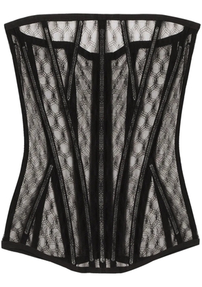 Dolce & Gabbana tulle corset - Black
