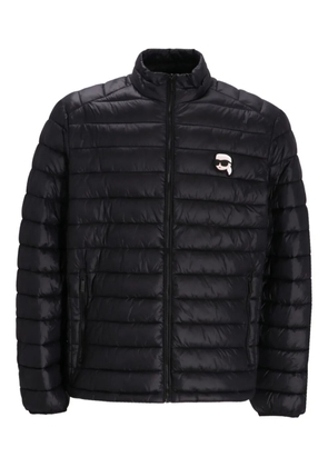 Karl Lagerfeld quilted logo jacket - Black
