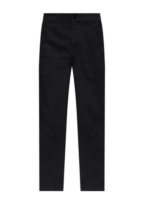 AllSaints embroidered-logo cotton trousers - Black