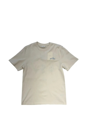Les Deux floral-embroidery T-shirt - Neutrals