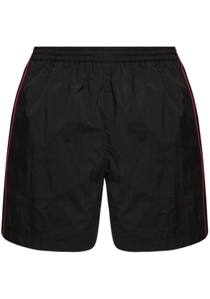 Balenciaga embroidered track shorts - Black