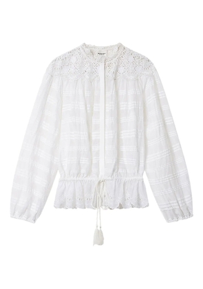MARANT ÉTOILE Polly embroidered blouse - White
