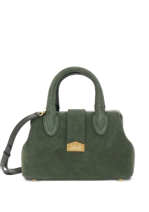 SCHELL suede top-handles tote bag - Green