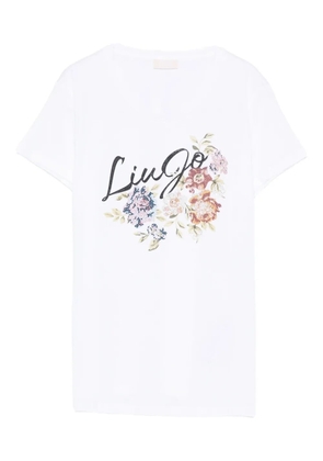 LIU JO logo-print T-shirt - White