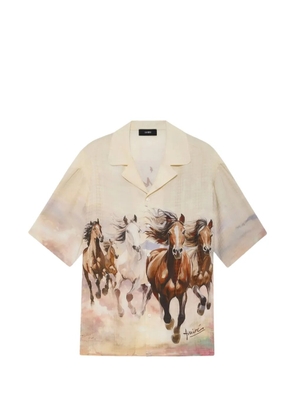 AMIRI horse-print shirt - Neutrals