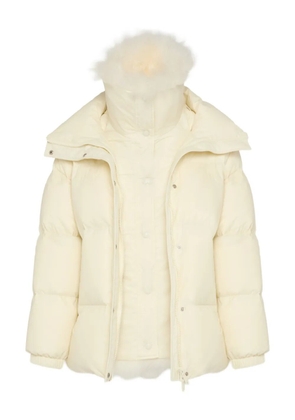 Yves Salomon padded oversized jacket - White