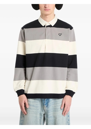 Human Made logo-embroidered polo shirt - Black