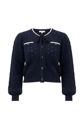 TWINSET bow embellished cardigan - Blue