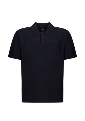 A.P.C. pocket polo shirt - Blue