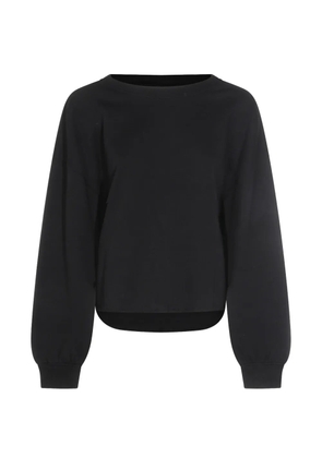 Thom Krom cuffed cropped sweatshirt - Black