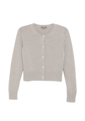 N.Peal chunky crop cardigan - Neutrals