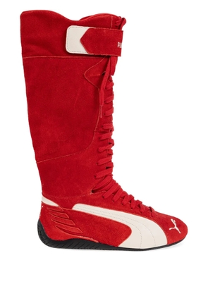 PUMA Speedcat lace-up knee-high boots - Red