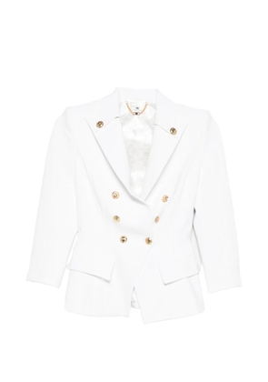 Elisabetta Franchi button-fastening blazer - White