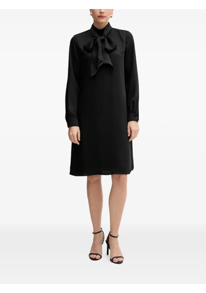 Marc Aurel bow midi dress - Black