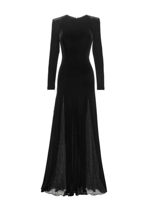 NISSA beaded panelled maxi dress - Black