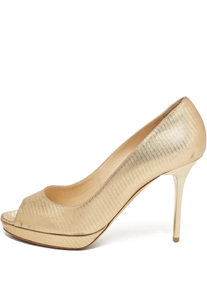 Jimmy Choo Pre-Owned 115mm Luna pumps - Gold