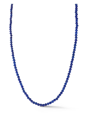 Mateo 14K yellow gold beaded lapis necklace - Blue